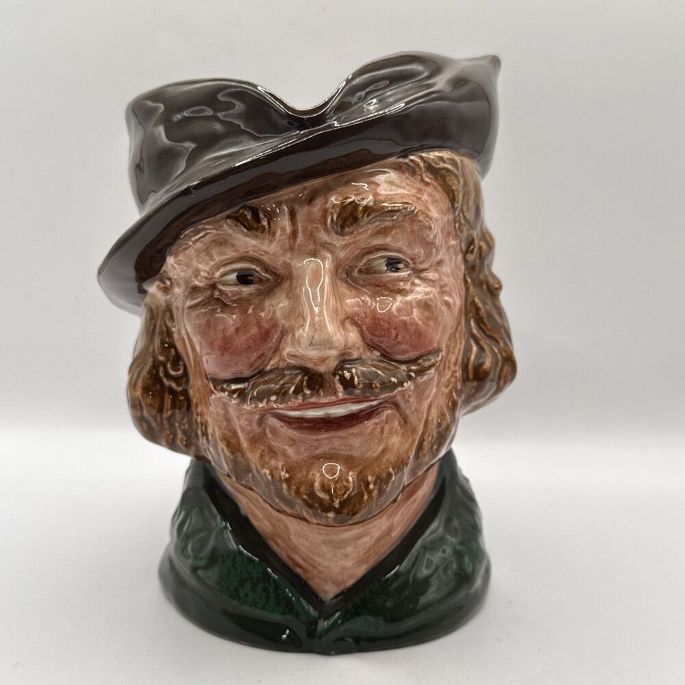 Vintage 1946 Royal Doulton Robin Hood Toby Character Mug Large 6.5”